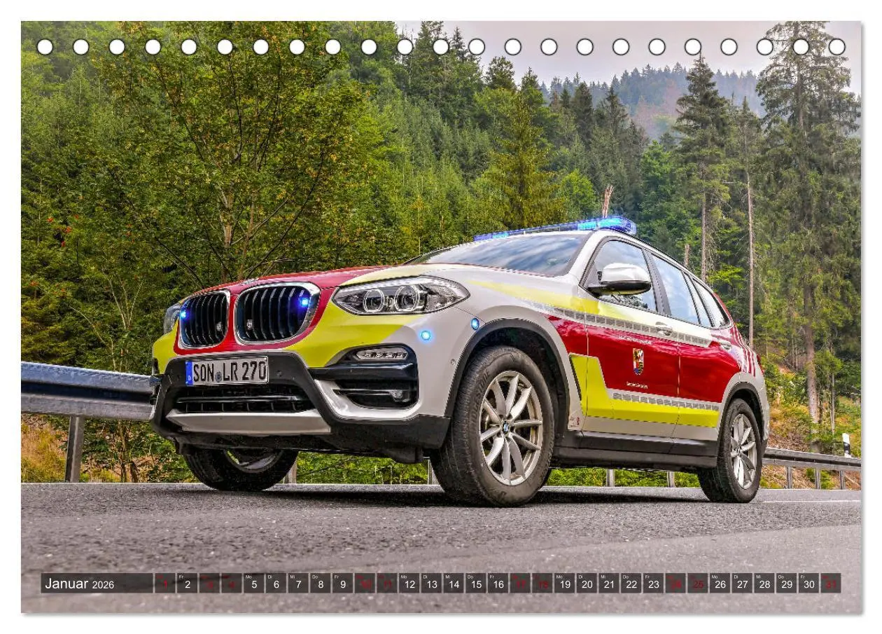 Bild: 9783457519004 | Feuerwehrfahrzeuge (Tischkalender 2026 DIN A5 quer), CALVENDO...
