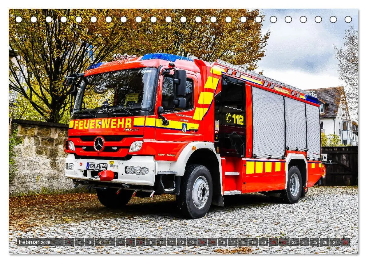 Bild: 9783457519004 | Feuerwehrfahrzeuge (Tischkalender 2026 DIN A5 quer), CALVENDO...