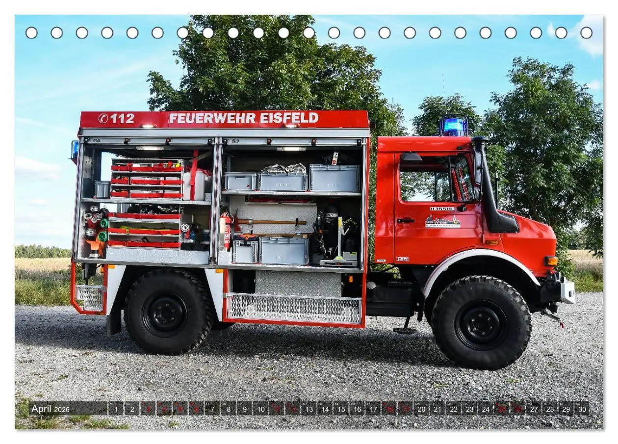 Bild: 9783457519004 | Feuerwehrfahrzeuge (Tischkalender 2026 DIN A5 quer), CALVENDO...