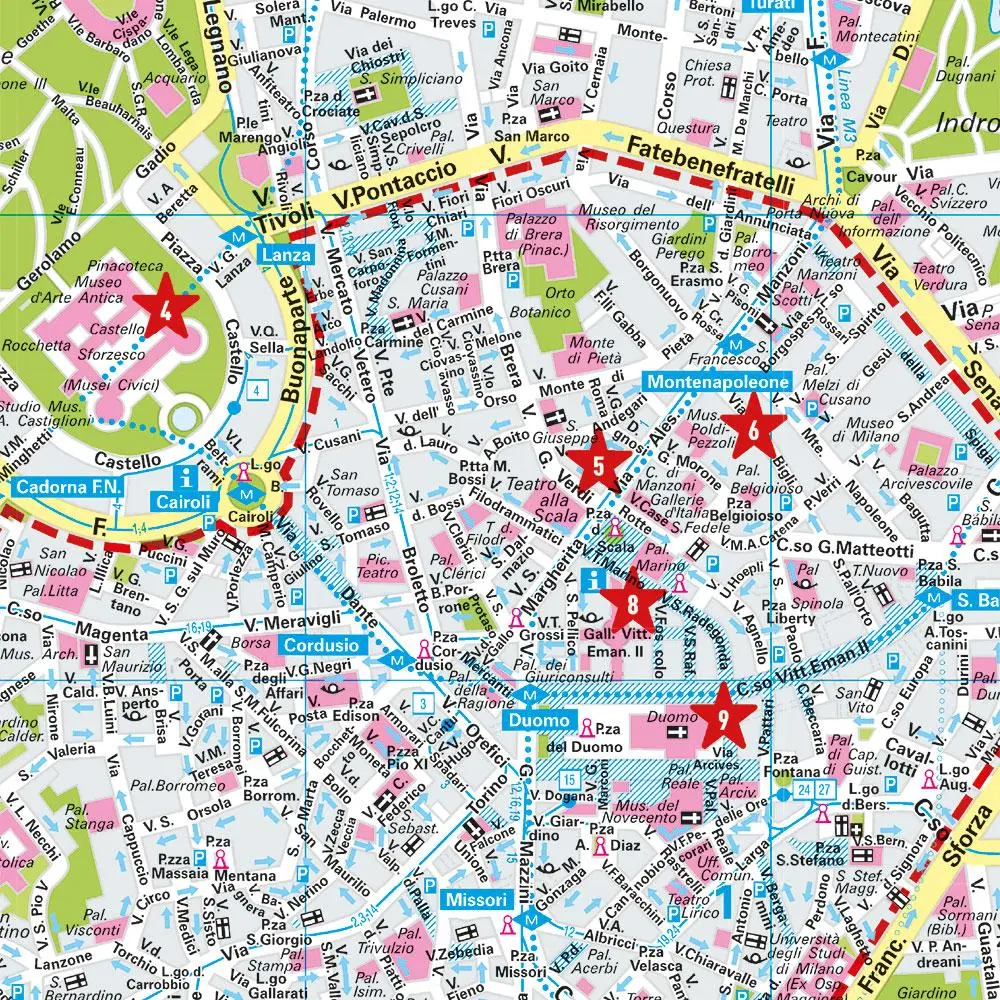 Bild: 9783575019004 | MARCO POLO Cityplan Mailand 1:12.000 | (Land-)Karte | Deutsch | 2024