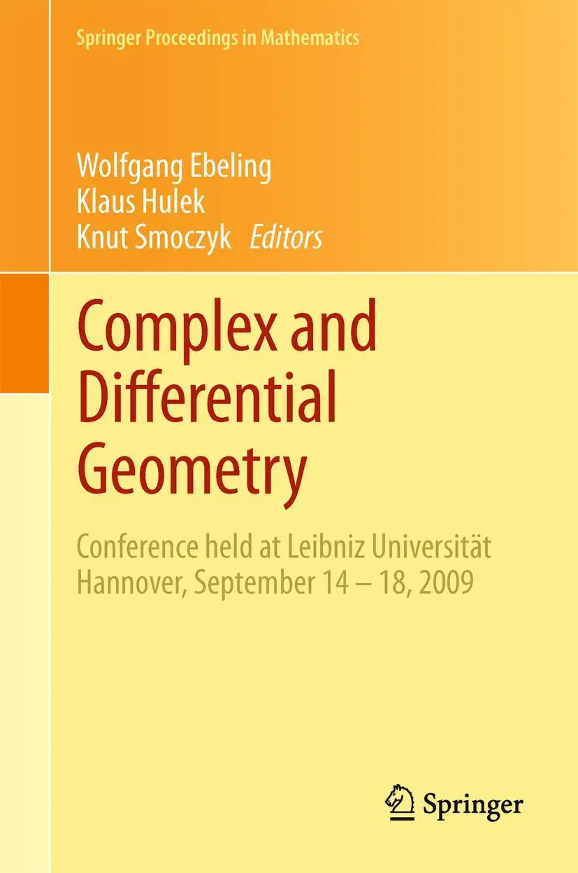 Cover: 9783642269004 | Complex and Differential Geometry | Wolfgang Ebeling (u. a.) | Buch