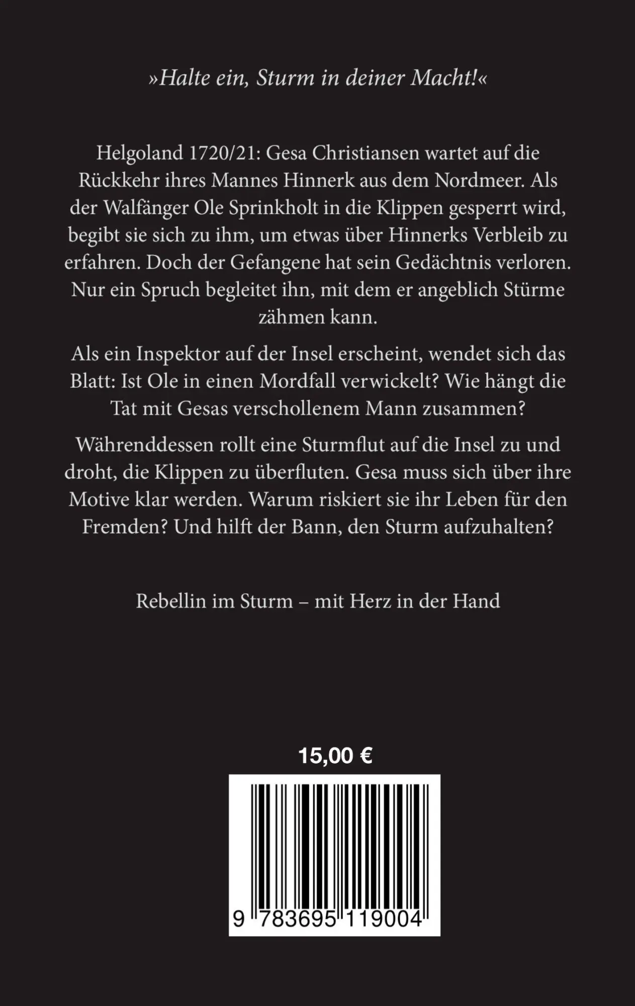 Rückseite: 9783695119004 | Rebellin im Sturm | Helgolandhistorie | Simone Gütte | Taschenbuch