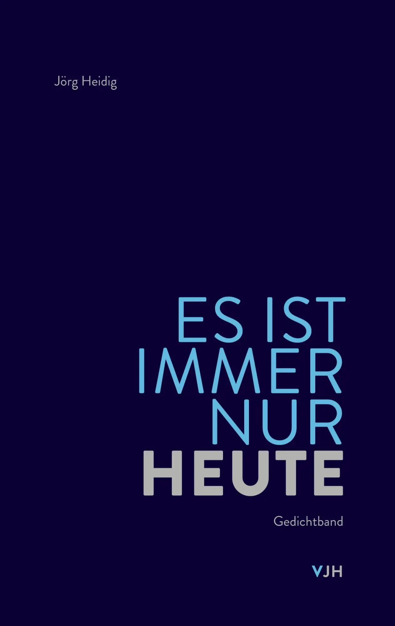 Cover: 9783910489004 | Es ist immer nur heute | Jörg Heidig | Taschenbuch | 74 S. | Deutsch