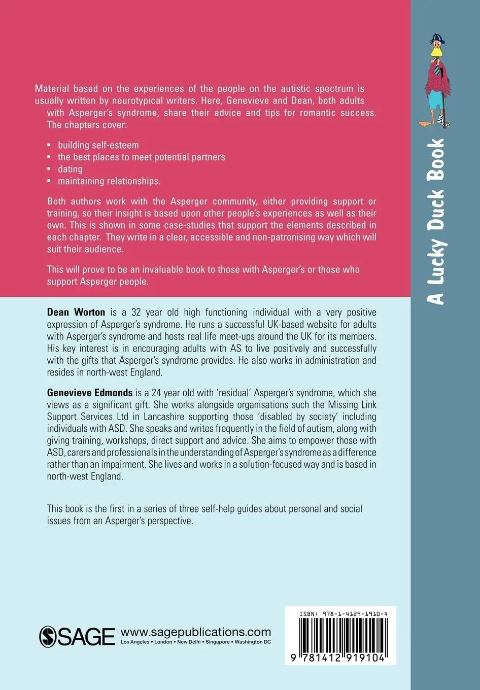 Rückseite: 9781412919104 | The Asperger Love Guide | Genevieve Edmonds (u. a.) | Taschenbuch