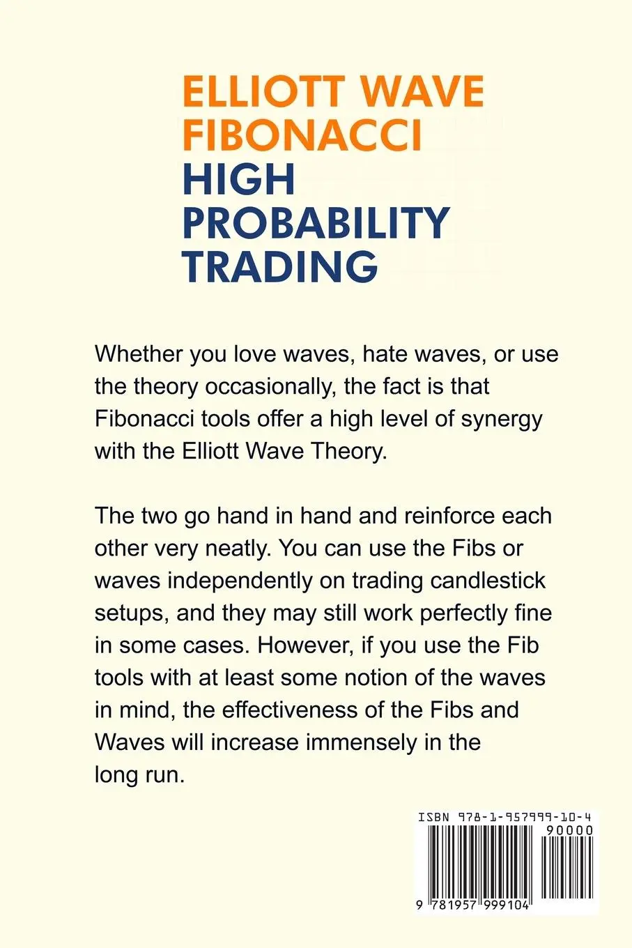 Rückseite: 9781957999104 | Elliott Wave - Fibonacci High Probability Trading | Jarrod Sanders