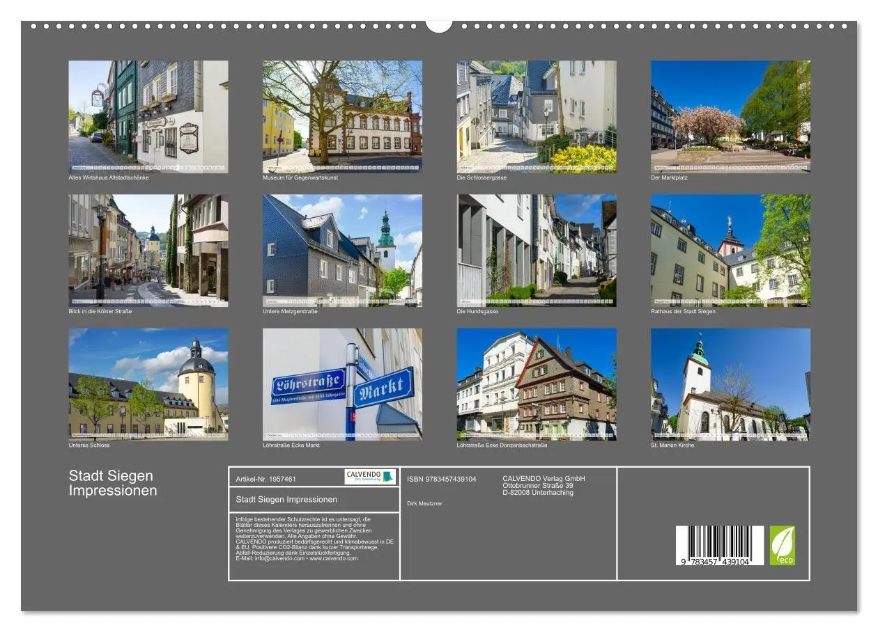 Bild: 9783457439104 | Stadt Siegen Impressionen (hochwertiger Premium Wandkalender 2026...