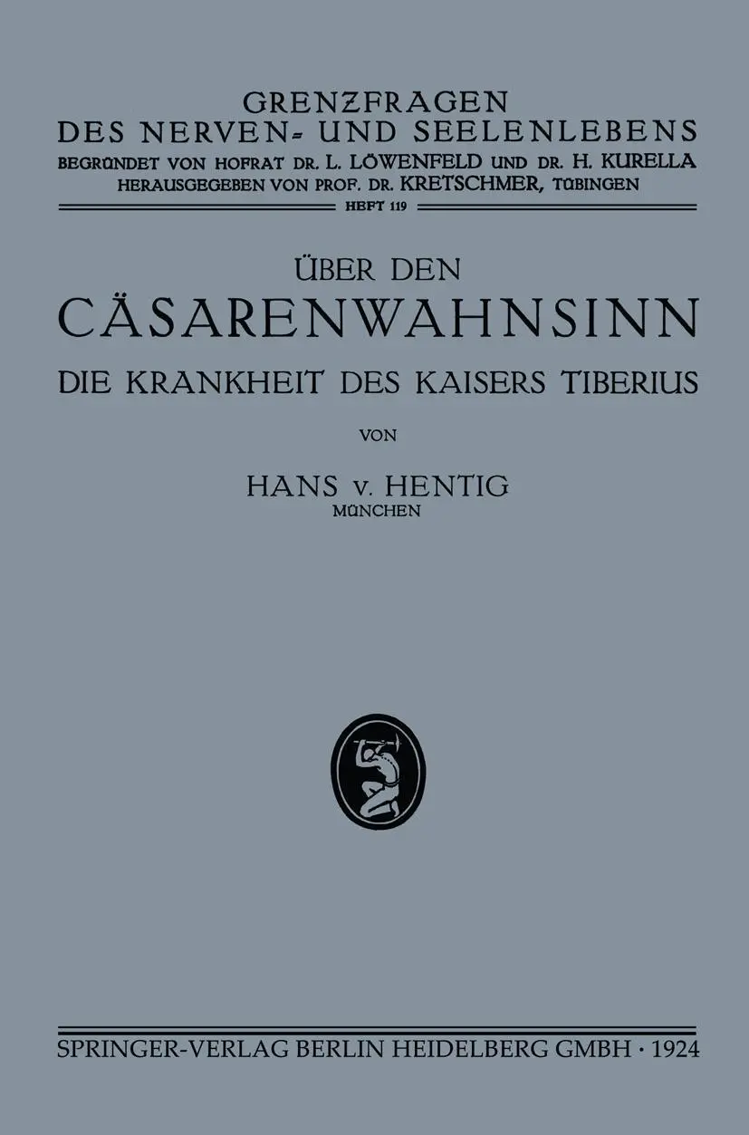 Cover: 9783662299104 | über den Cäsarenwahnsinn | Die Krankheiten des Kaisers Tiberius | Buch