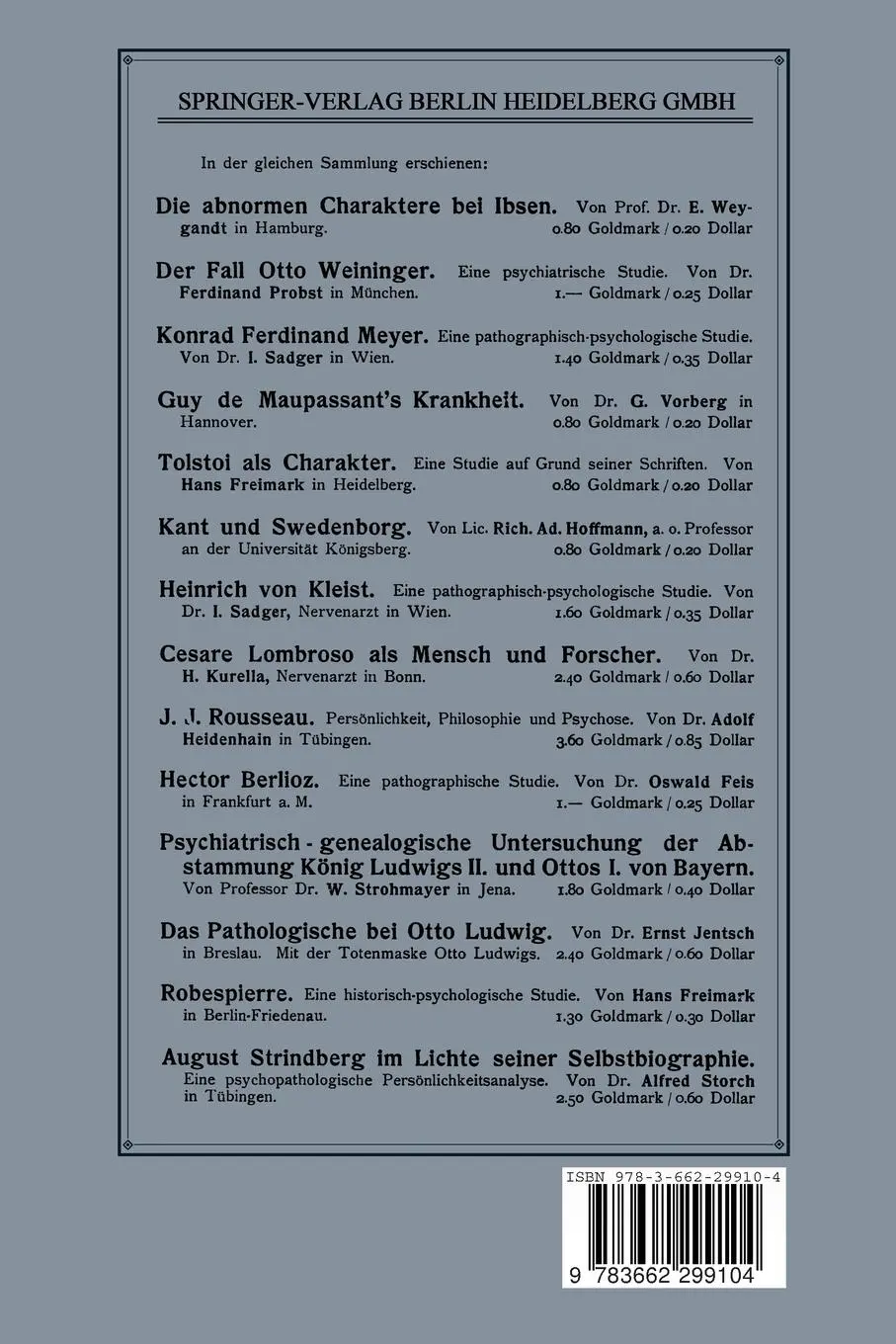 Rückseite: 9783662299104 | über den Cäsarenwahnsinn | Die Krankheiten des Kaisers Tiberius | Buch
