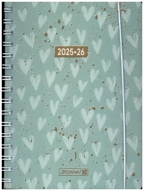 Cover: 4061947139204 | BRUNNEN Schülerkalender (2025/2026) "Hearts", 1 Seite = 1 Tag, A5,...