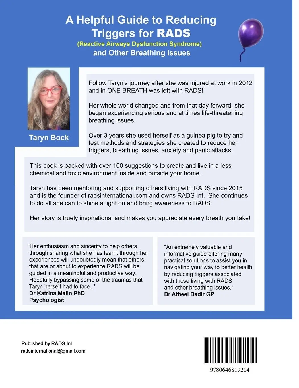 Rückseite: 9780646819204 | A Helpful Guide to Reducing Triggers for RADS (Reactive Airways...