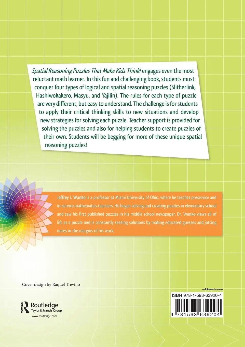 Rückseite: 9781593639204 | Spatial Reasoning Puzzles That Make Kids Think! | Grades 6-8 | Wanko