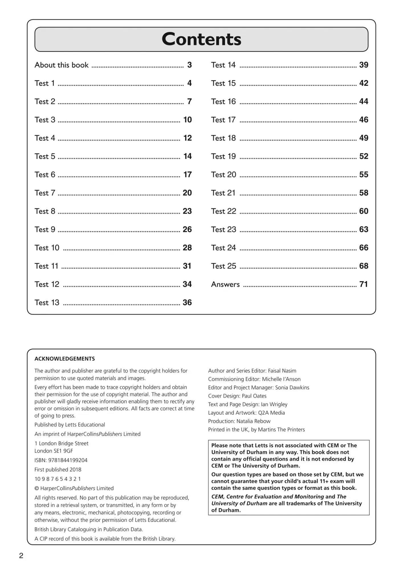 Bild: 9781844199204 | 11+ Spatial Reasoning Quick Practice Tests Age 10-11 (Year 6) | 11