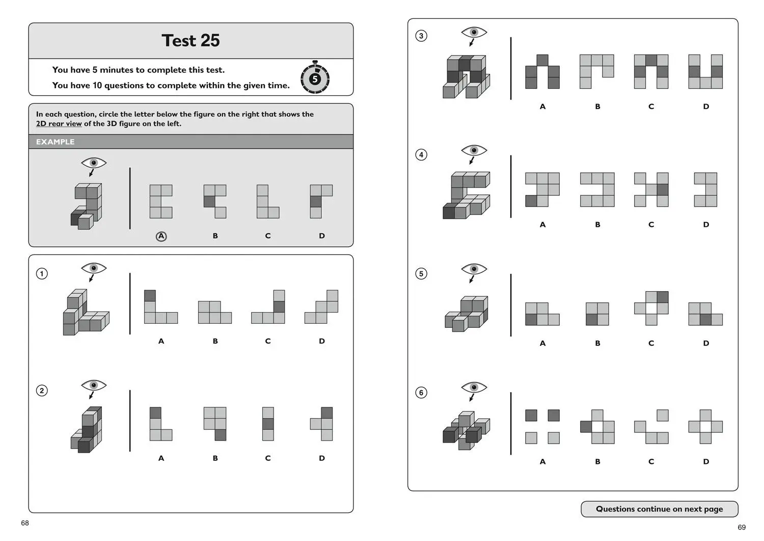 Bild: 9781844199204 | 11+ Spatial Reasoning Quick Practice Tests Age 10-11 (Year 6) | 11