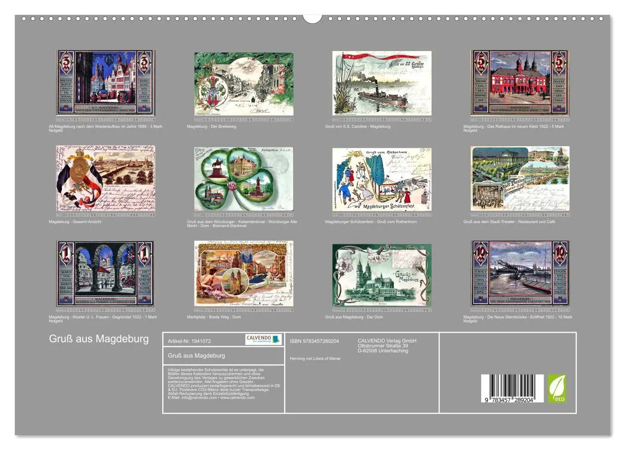 Bild: 9783457289204 | Gruß aus Magdeburg (hochwertiger Premium Wandkalender 2026 DIN A2...