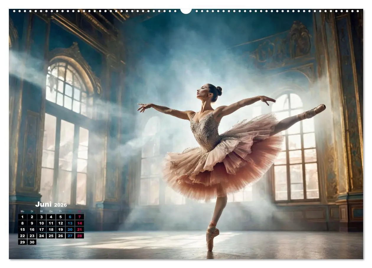 Bild: 9783457359204 | BALLETT - ein Hauch Magie (Wandkalender 2026 DIN A2 quer), CALVENDO...