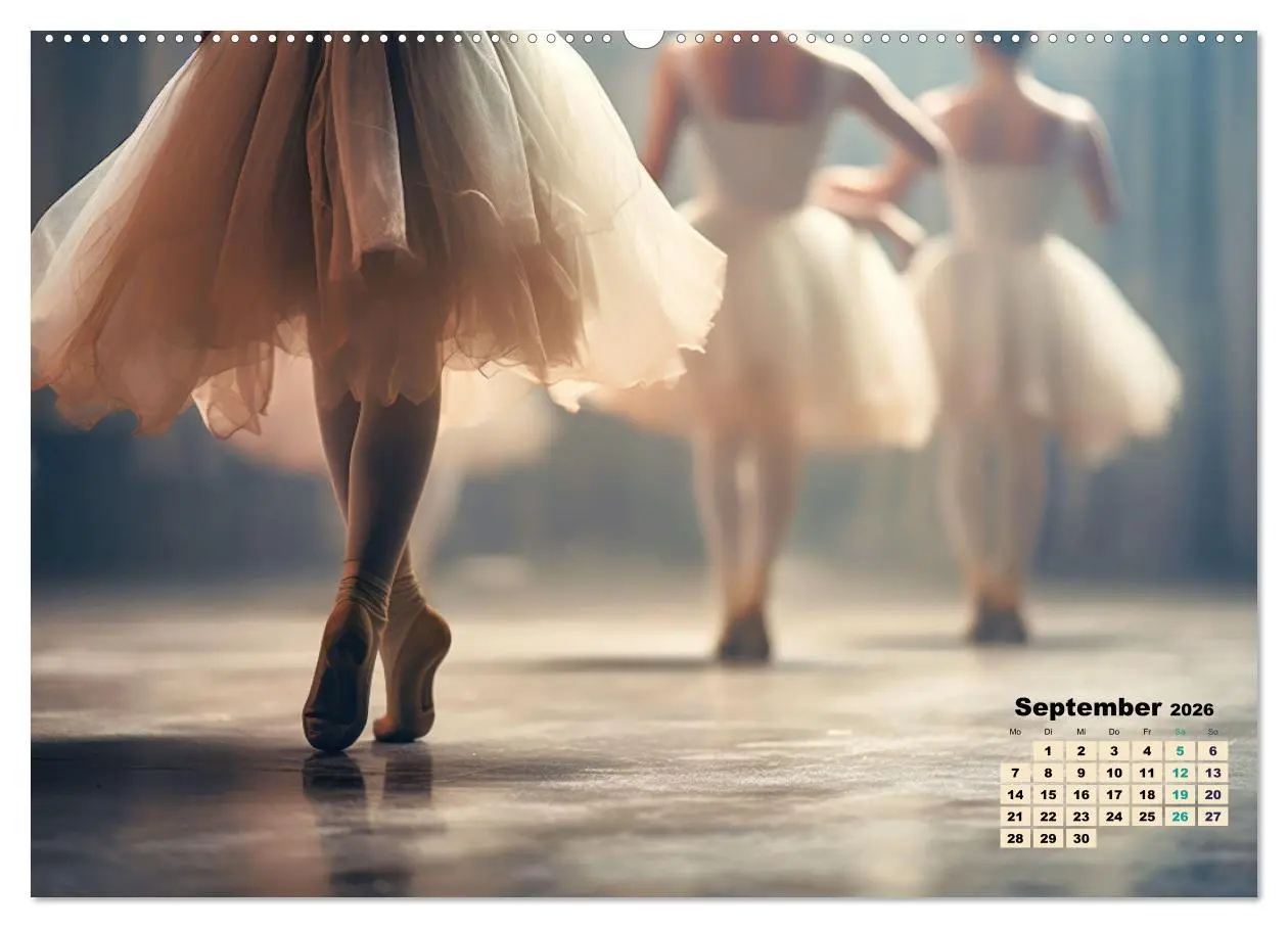 Bild: 9783457359204 | BALLETT - ein Hauch Magie (Wandkalender 2026 DIN A2 quer), CALVENDO...
