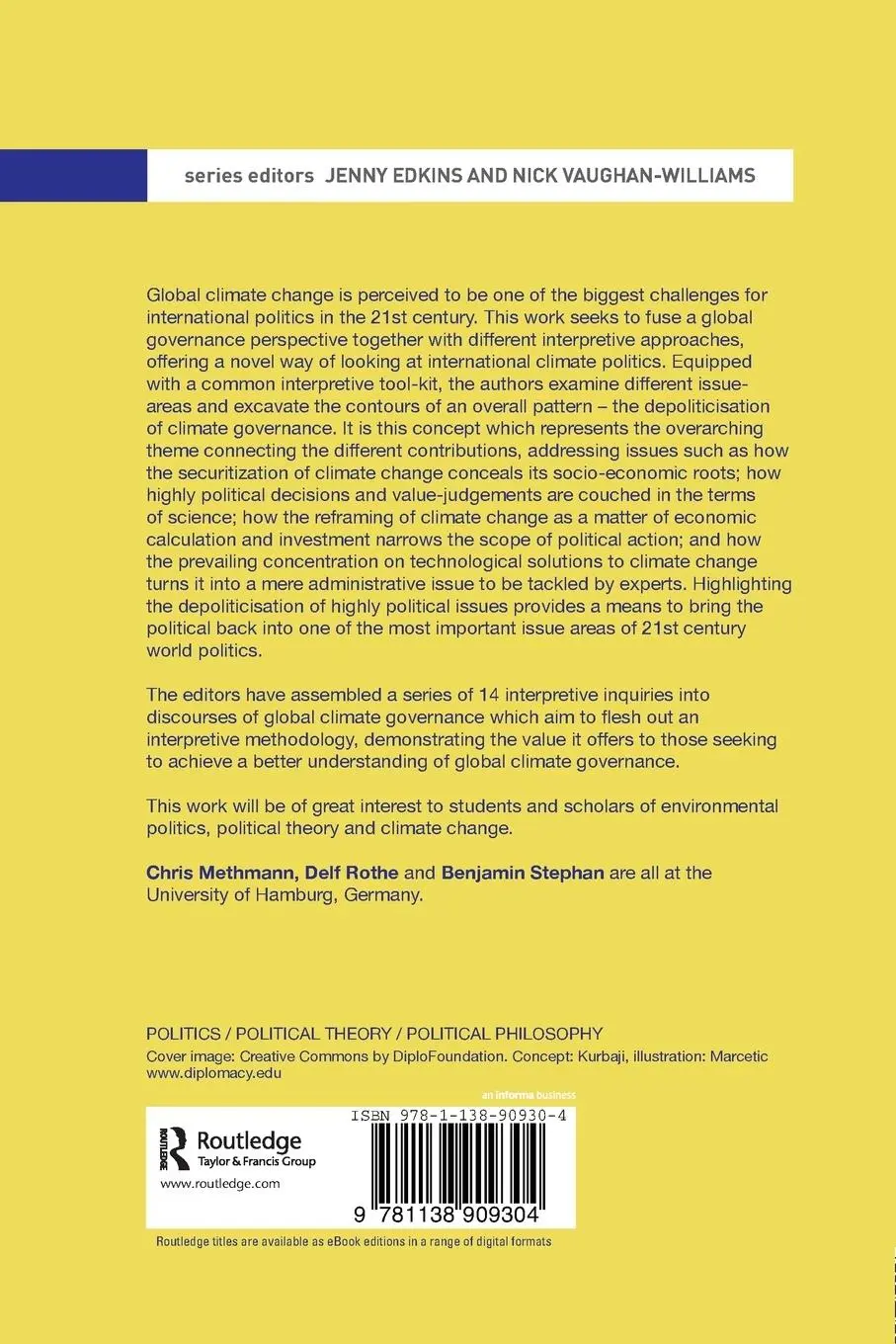 Rückseite: 9781138909304 | Interpretive Approaches to Global Climate Governance | Taschenbuch