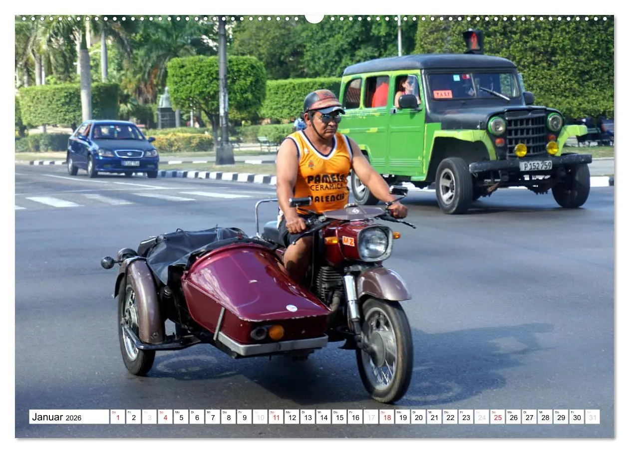 Bild: 9783516059304 | Mythos MZ - Ein DDR-Motorrad auf Kuba (Wandkalender 2026 DIN A2...