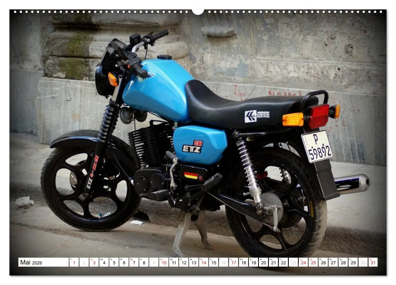 Bild: 9783516059304 | Mythos MZ - Ein DDR-Motorrad auf Kuba (Wandkalender 2026 DIN A2...