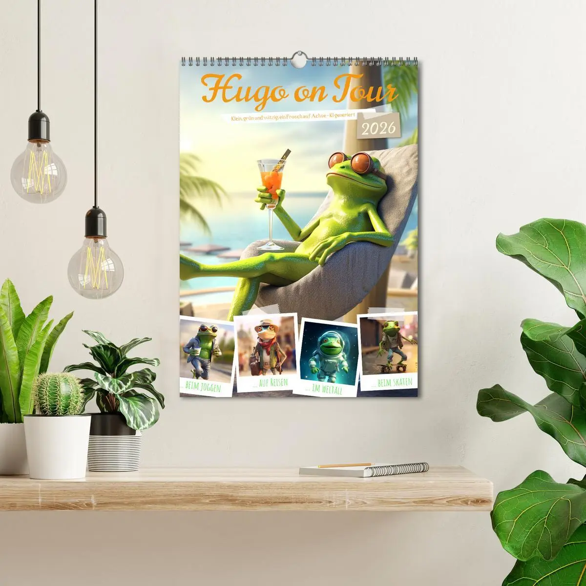 Bild: 9783516299304 | Hugo on Tour (Wandkalender 2026 DIN A3 hoch), CALVENDO Monatskalender