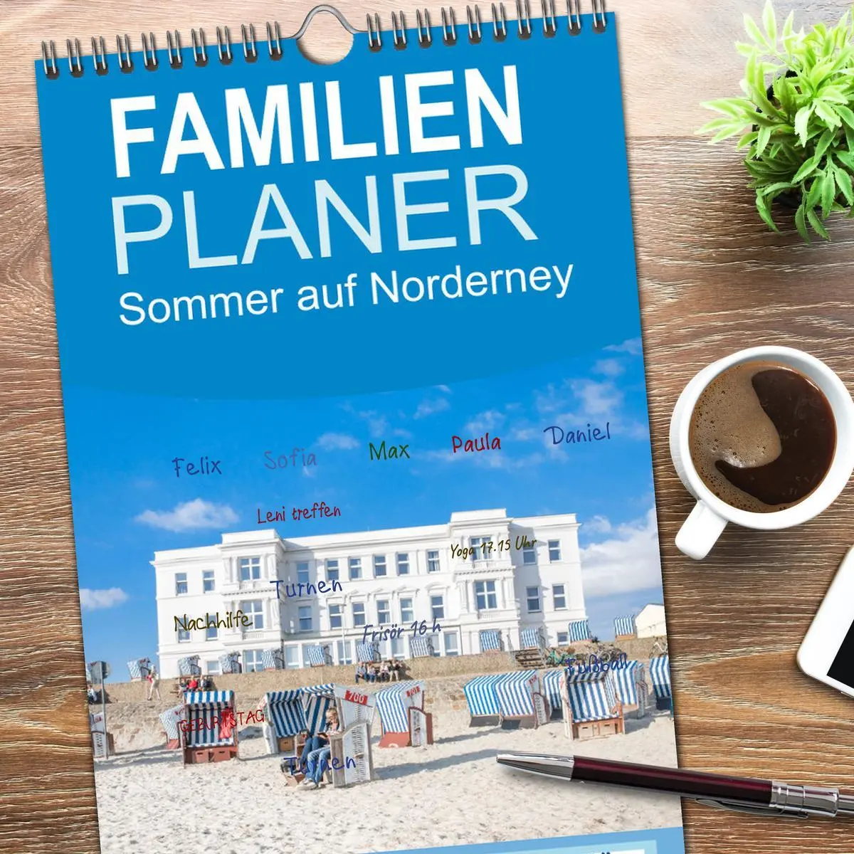 Bild: 9783516509304 | Familienplaner 2026 - Sommer auf Norderney mit 5 Spalten...