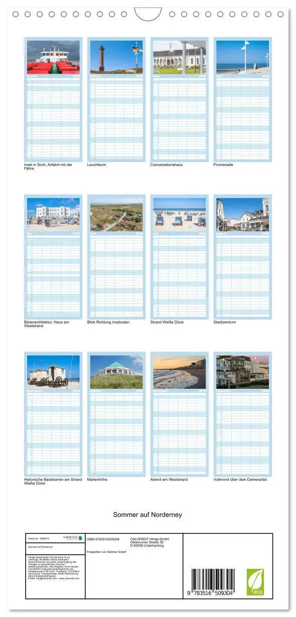 Bild: 9783516509304 | Familienplaner 2026 - Sommer auf Norderney mit 5 Spalten...