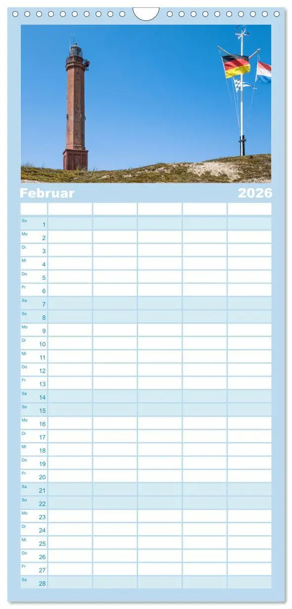 Bild: 9783516509304 | Familienplaner 2026 - Sommer auf Norderney mit 5 Spalten...