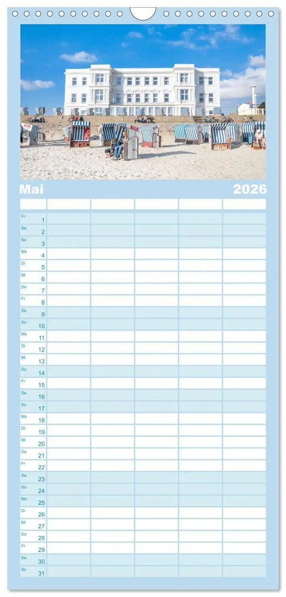 Bild: 9783516509304 | Familienplaner 2026 - Sommer auf Norderney mit 5 Spalten...
