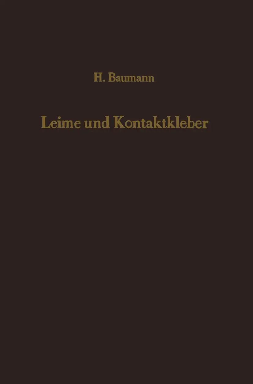 Cover: 9783642929304 | Leime und Kontaktkleber | H. Baumann | Taschenbuch | xvi | Deutsch