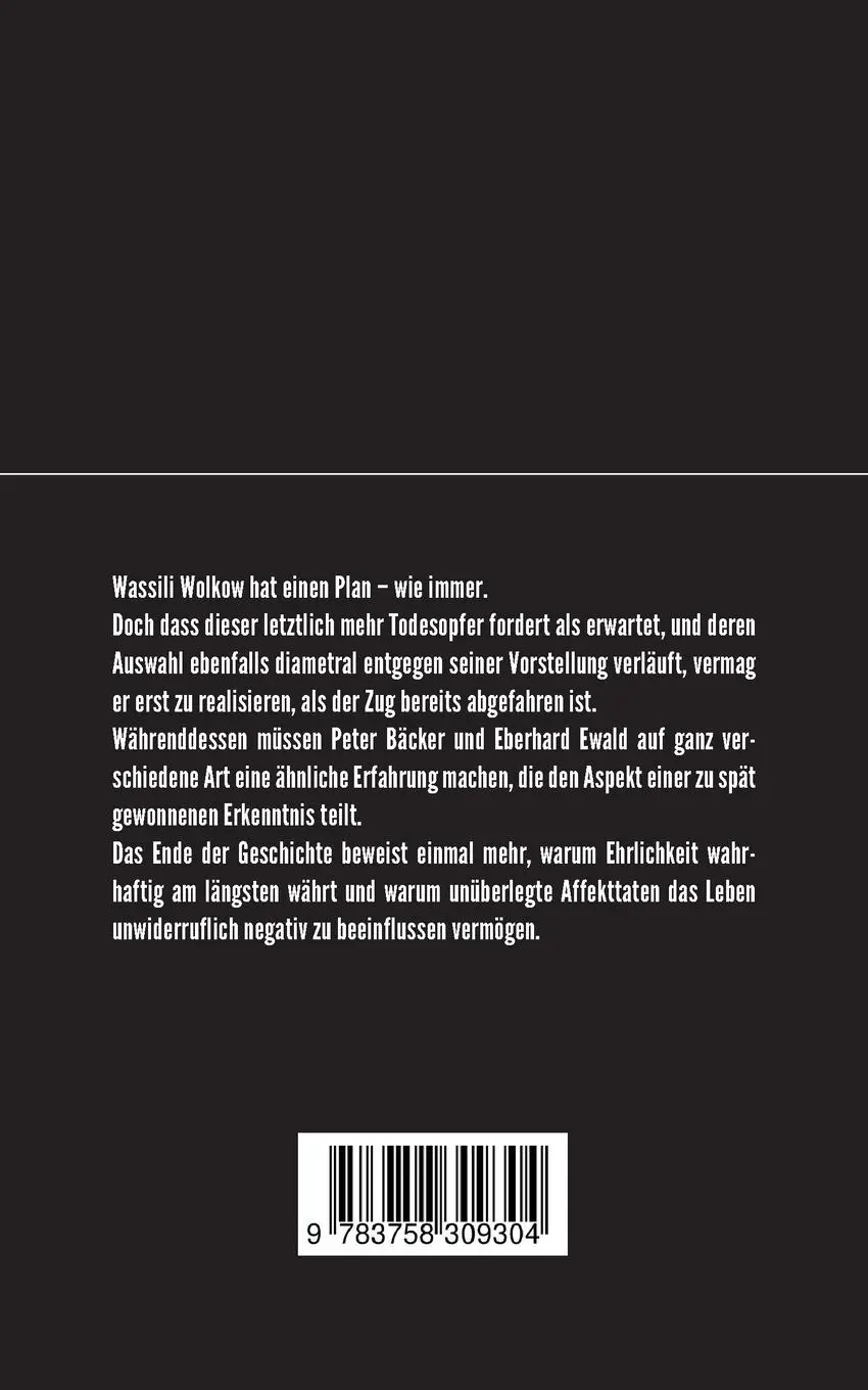 Rückseite: 9783758309304 | Kriminelle Novelle | Max Sprenger | Taschenbuch | Paperback | 114 S.