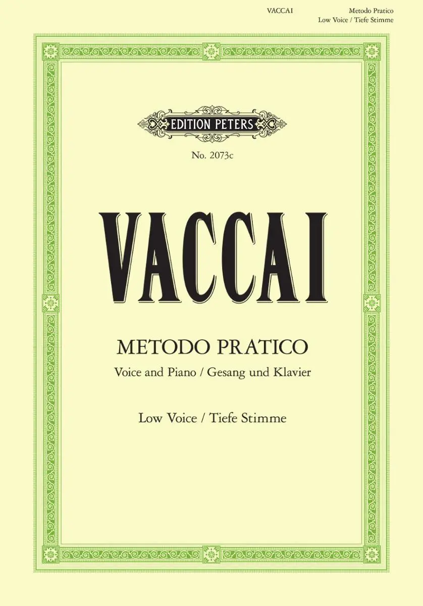 Cover: 9790014009304 | Metodo Pratico di Canto Italiano | Nicola Vaccai | Broschüre | 40 S.