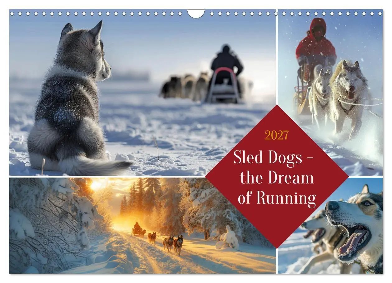 Cover: 9783569139404 | Sled Dogs - the Dream of Running (Wall Calendar 2027 DIN A3...