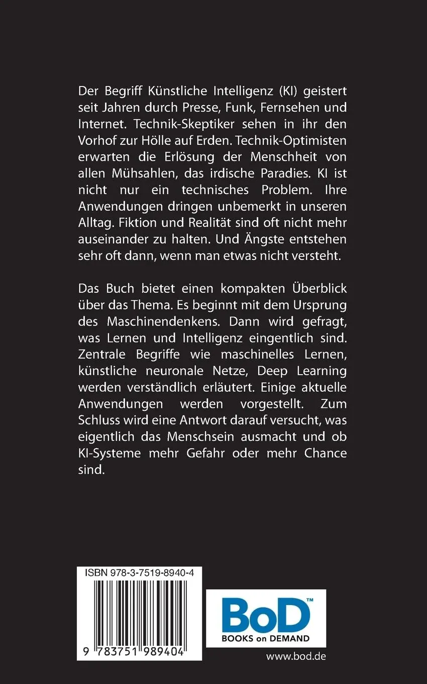 Rückseite: 9783751989404 | Auslaufmodell Mensch? | Walter R. Kaiser | Taschenbuch | 108 S. | 2020