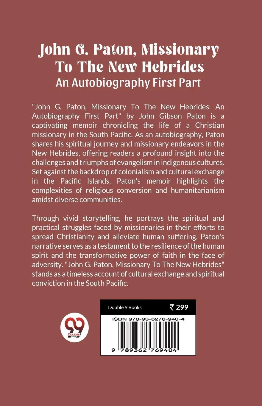 Rückseite: 9789362769404 | John G. Paton, Missionary To The New Hebrides An Autobiography...