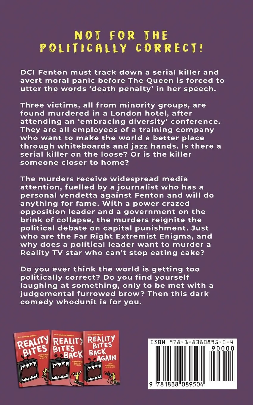 Rückseite: 9781838089504 | Murder for Political Correctness | Nick Lennon-Barrett | Taschenbuch