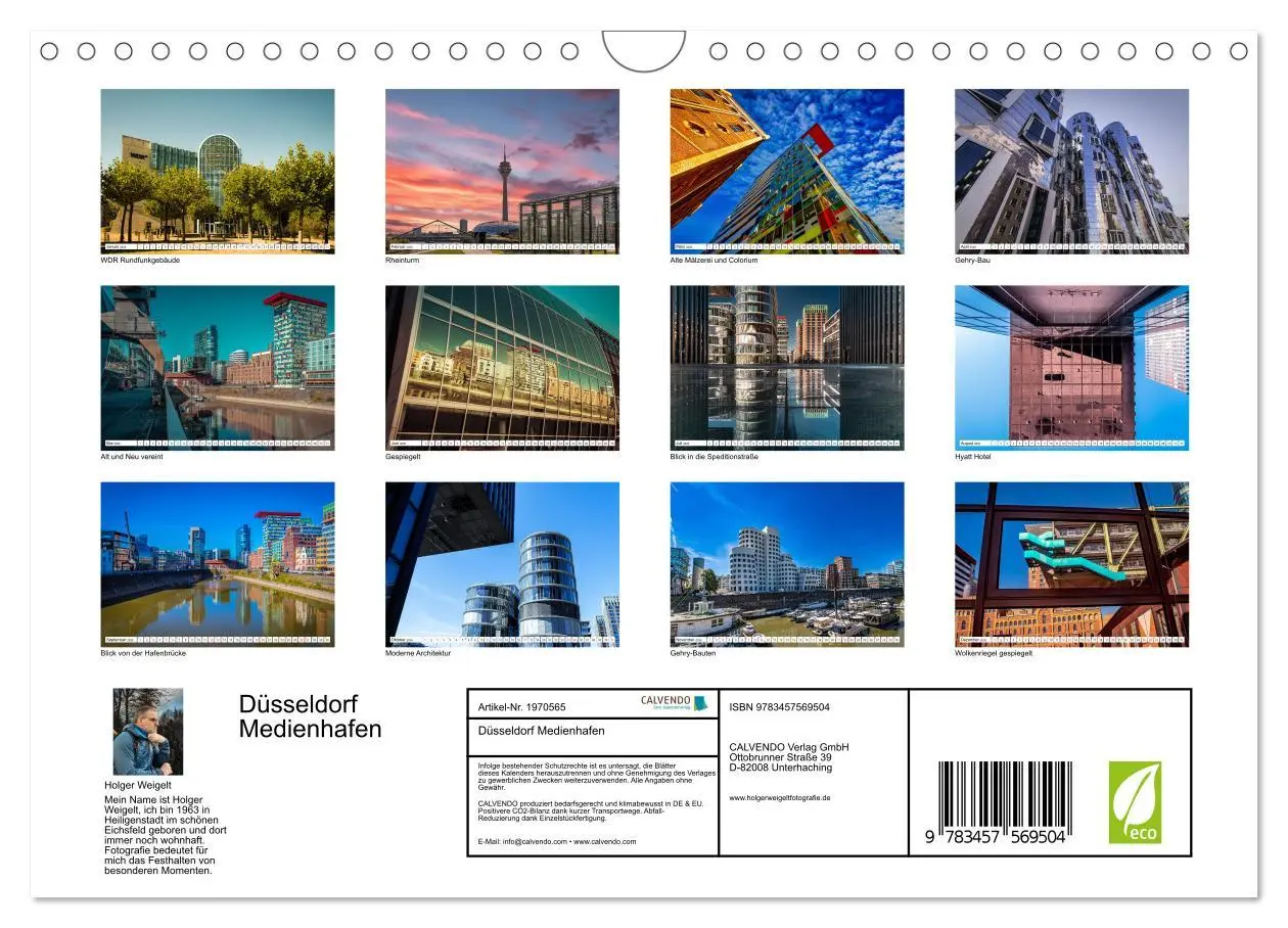 Bild: 9783457569504 | Düsseldorf Medienhafen (Wandkalender 2026 DIN A4 quer), CALVENDO...