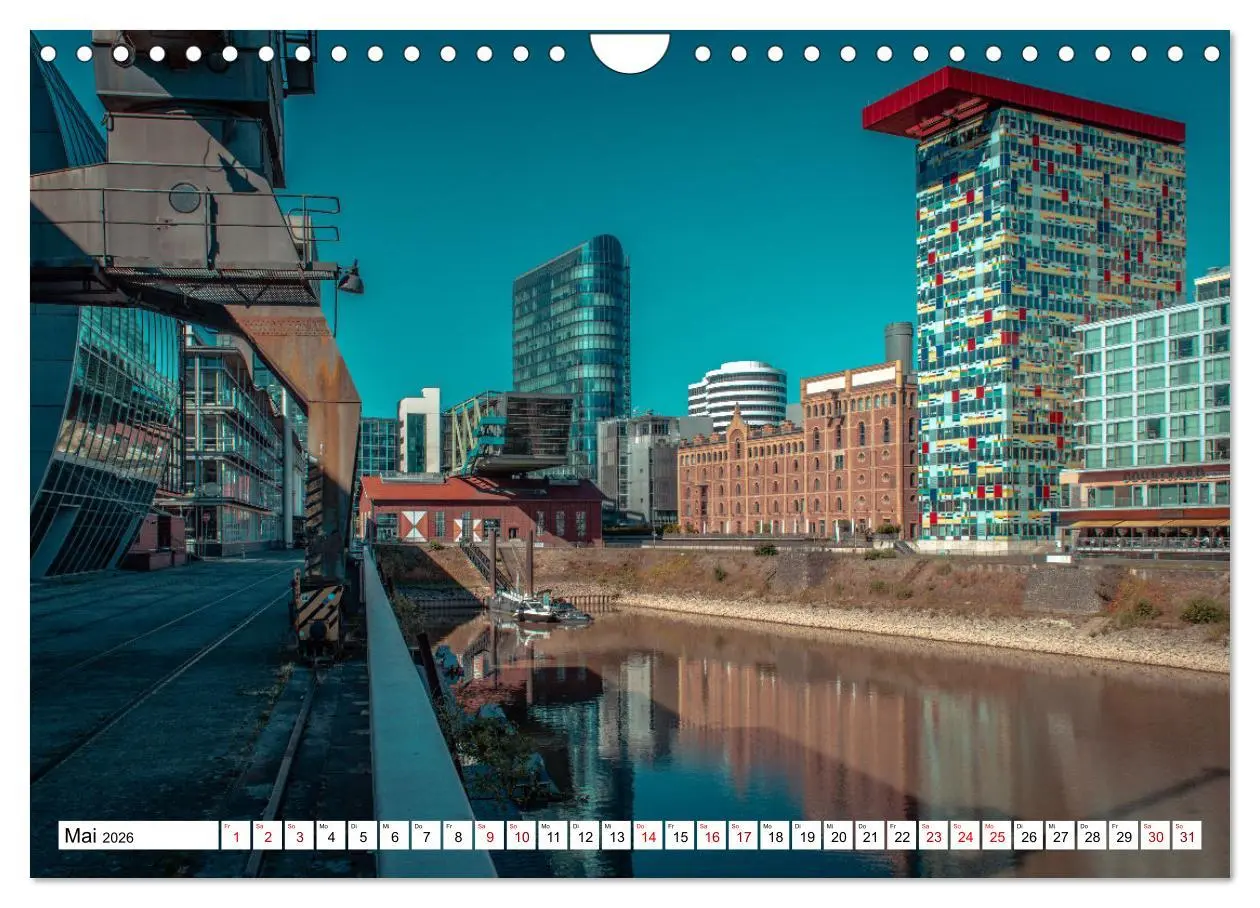 Bild: 9783457569504 | Düsseldorf Medienhafen (Wandkalender 2026 DIN A4 quer), CALVENDO...