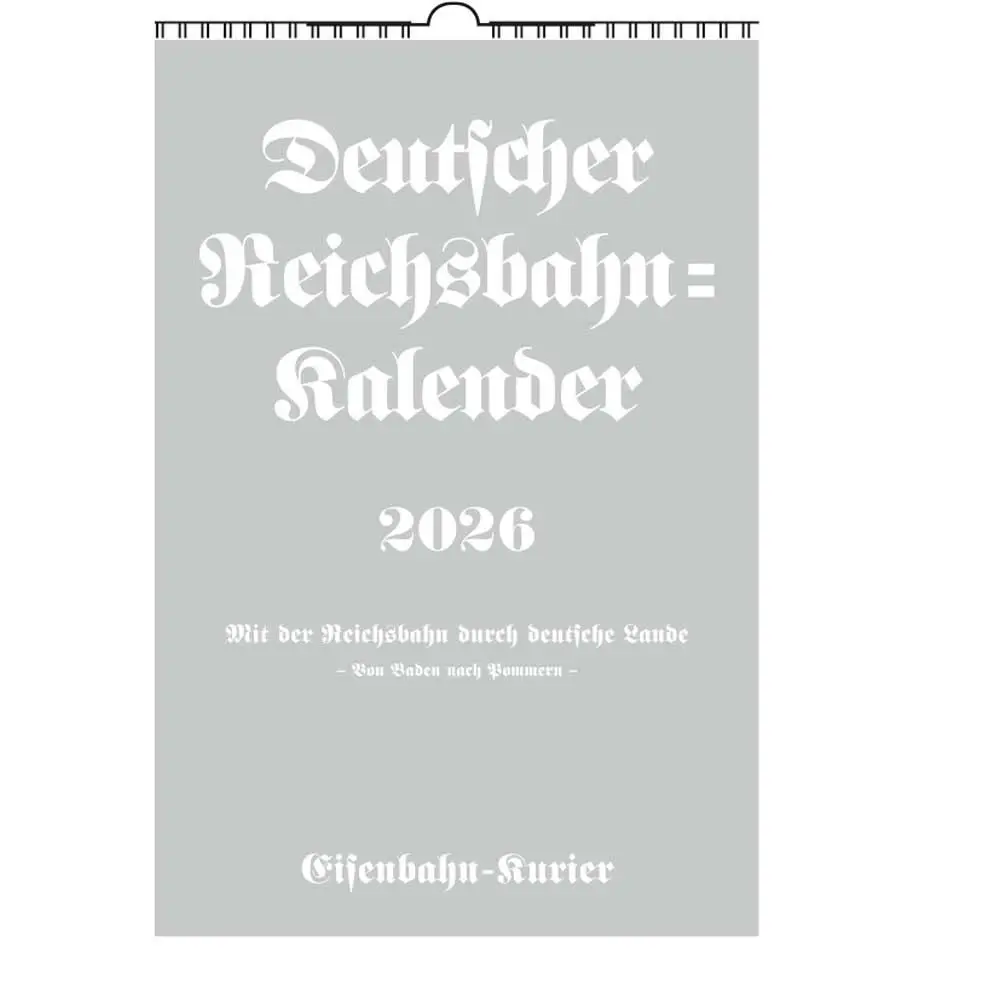 Cover: 9783844659504 | Deutscher Reichsbahn Kalender 2026 | Kalender | 106 S. | Deutsch