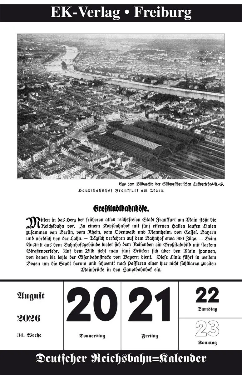 Bild: 9783844659504 | Deutscher Reichsbahn Kalender 2026 | Kalender | 106 S. | Deutsch