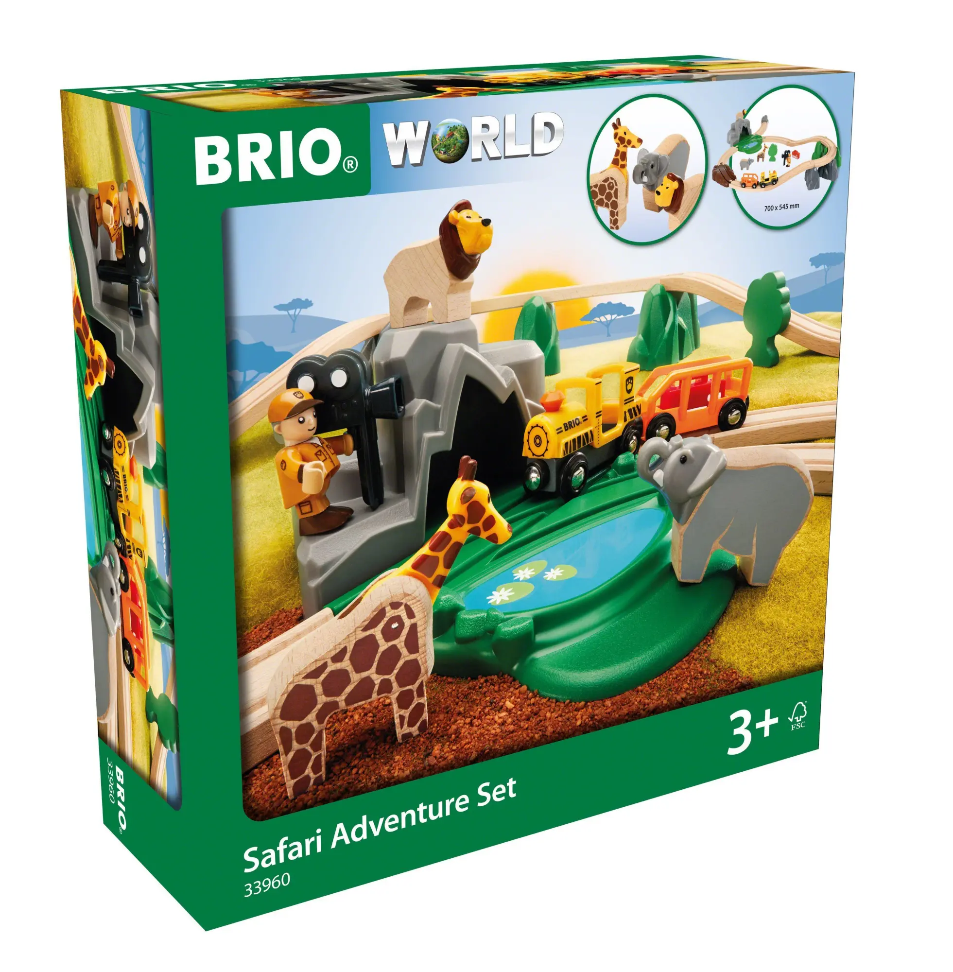 Cover: 7312350339604 | Großes BRIO Bahn Safari Set RW Sets | Spiel | World | 63396000 | 2019