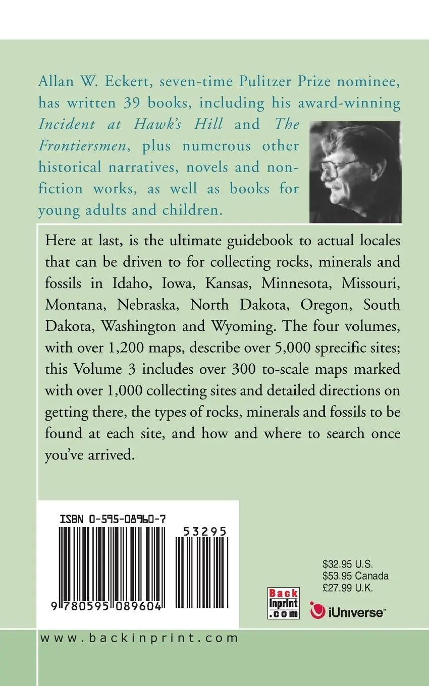Rückseite: 9780595089604 | Earth Treasures Vol 3 | Allan W. Eckert | Taschenbuch | Englisch