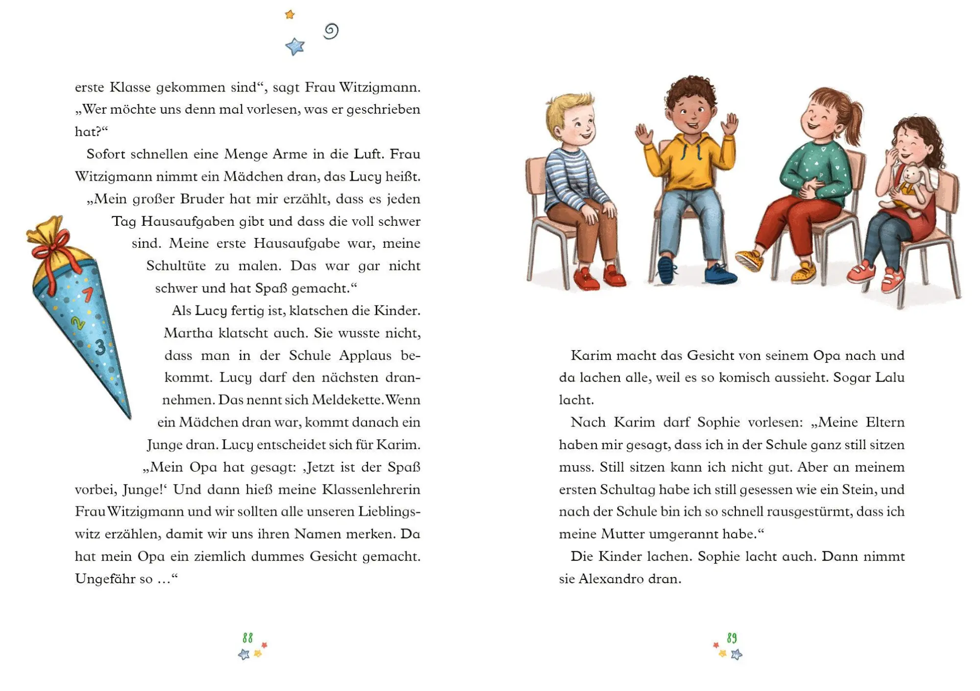Bild: 9783570179604 | Erste Klasse, fertig, los! - Martha und Lalu kommen in die Schule