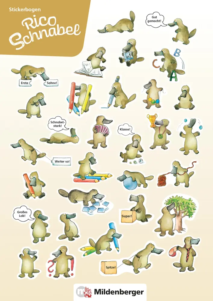 Cover: 9783619919604 | Rico Schnabel - Stickerbogen (VPE 5) | 5 Bogen à 31 Sticker | Deutsch