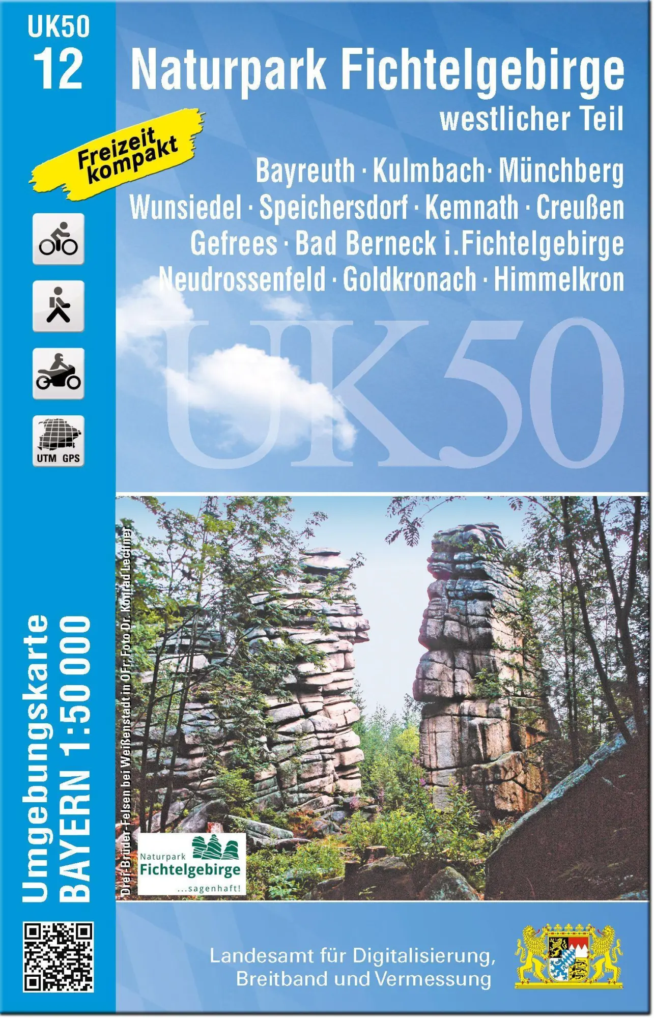 Cover: 9783899339604 | UK50-12 Naturpark Fichtelgebirge, westlicher Teil | Digitalisierung