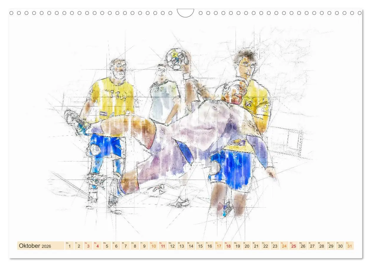 Bild: 9783457549704 | Team-Sport (Wandkalender 2026 DIN A3 quer), CALVENDO Monatskalender