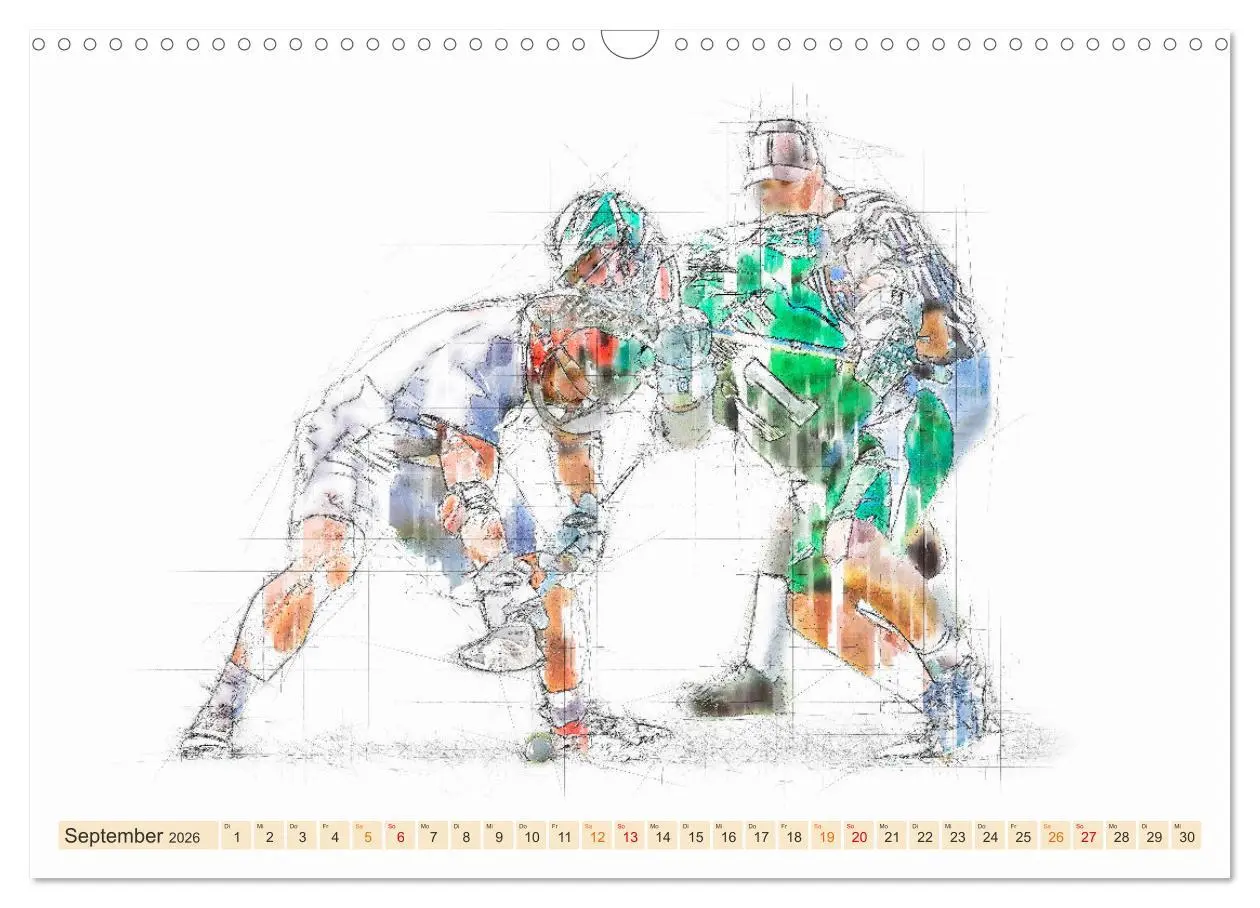Bild: 9783457549704 | Team-Sport (Wandkalender 2026 DIN A3 quer), CALVENDO Monatskalender