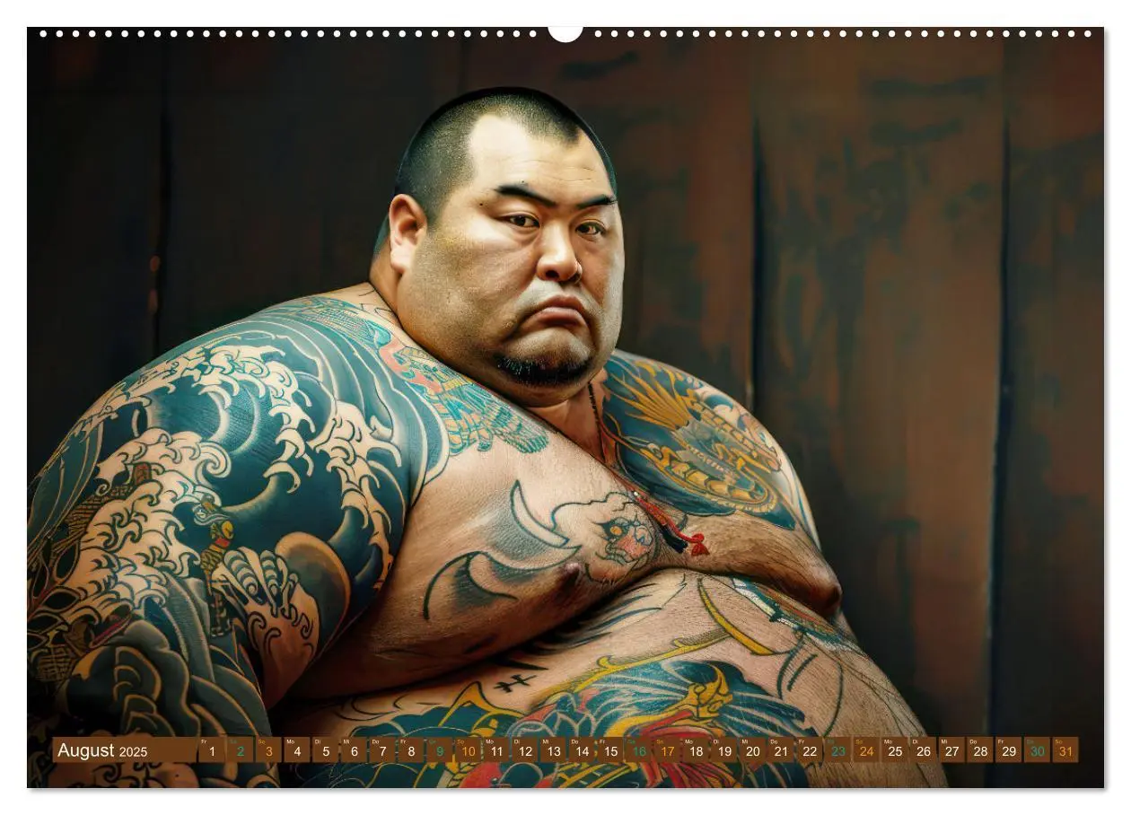 Bild: 9783383809804 | Sumo - Japans schwere Ringer (Wandkalender 2025 DIN A2 quer),...
