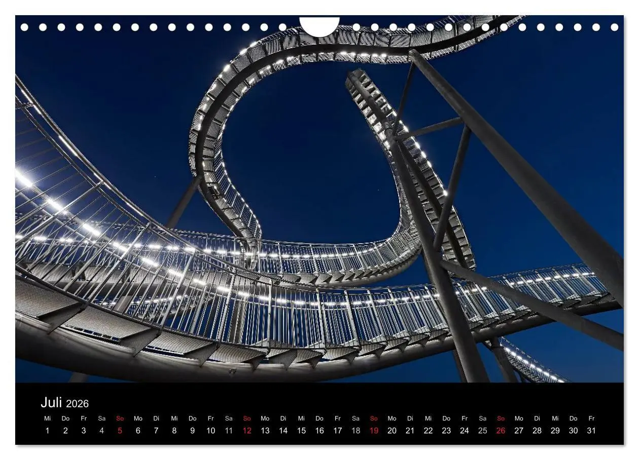 Bild: 9783516009804 | Duisburgs Nächte (Wandkalender 2026 DIN A4 quer), CALVENDO...