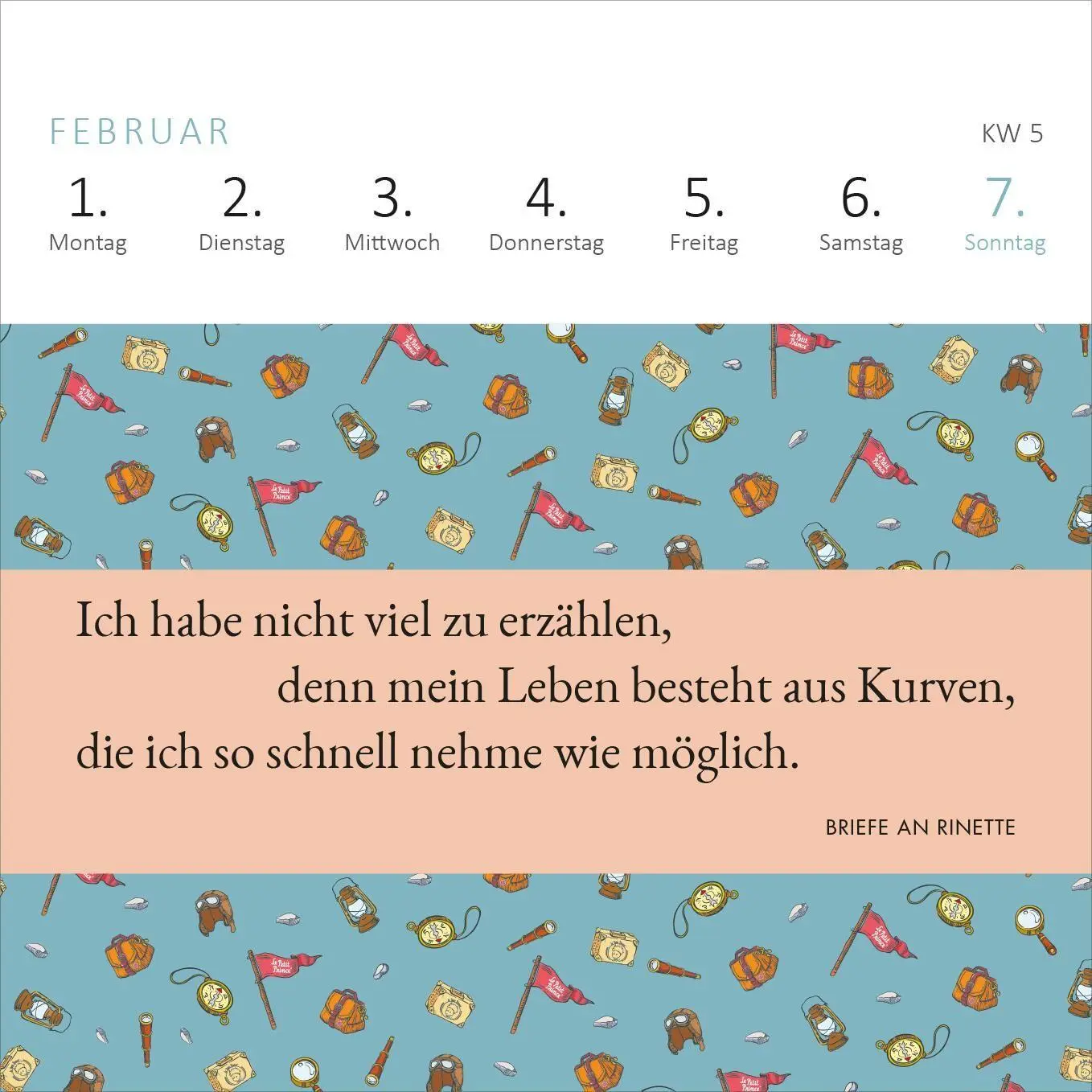 Bild: 4014489139904 | Mini-Wochenkalender Der Kleine Prinz 2027 | Antoine de Saint-Exupéry