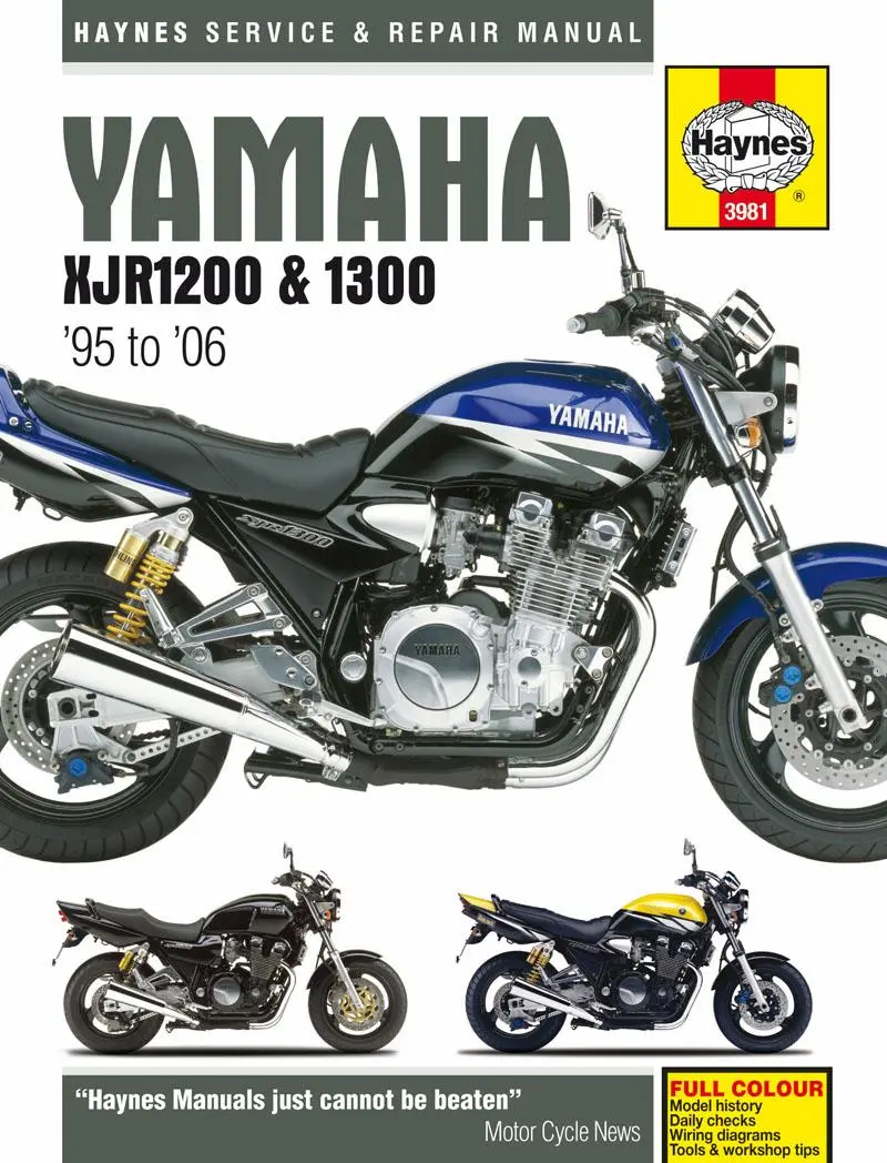 Cover: 9780857339904 | Yamaha XJR1200 &amp; XJR1300 (95 - 06) Haynes Repair Manual | Publishing